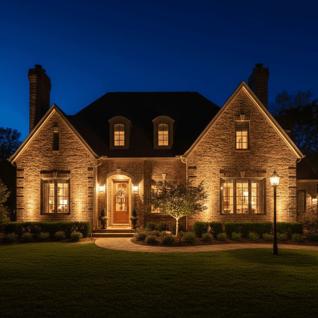 Holiday curb appeal lighting