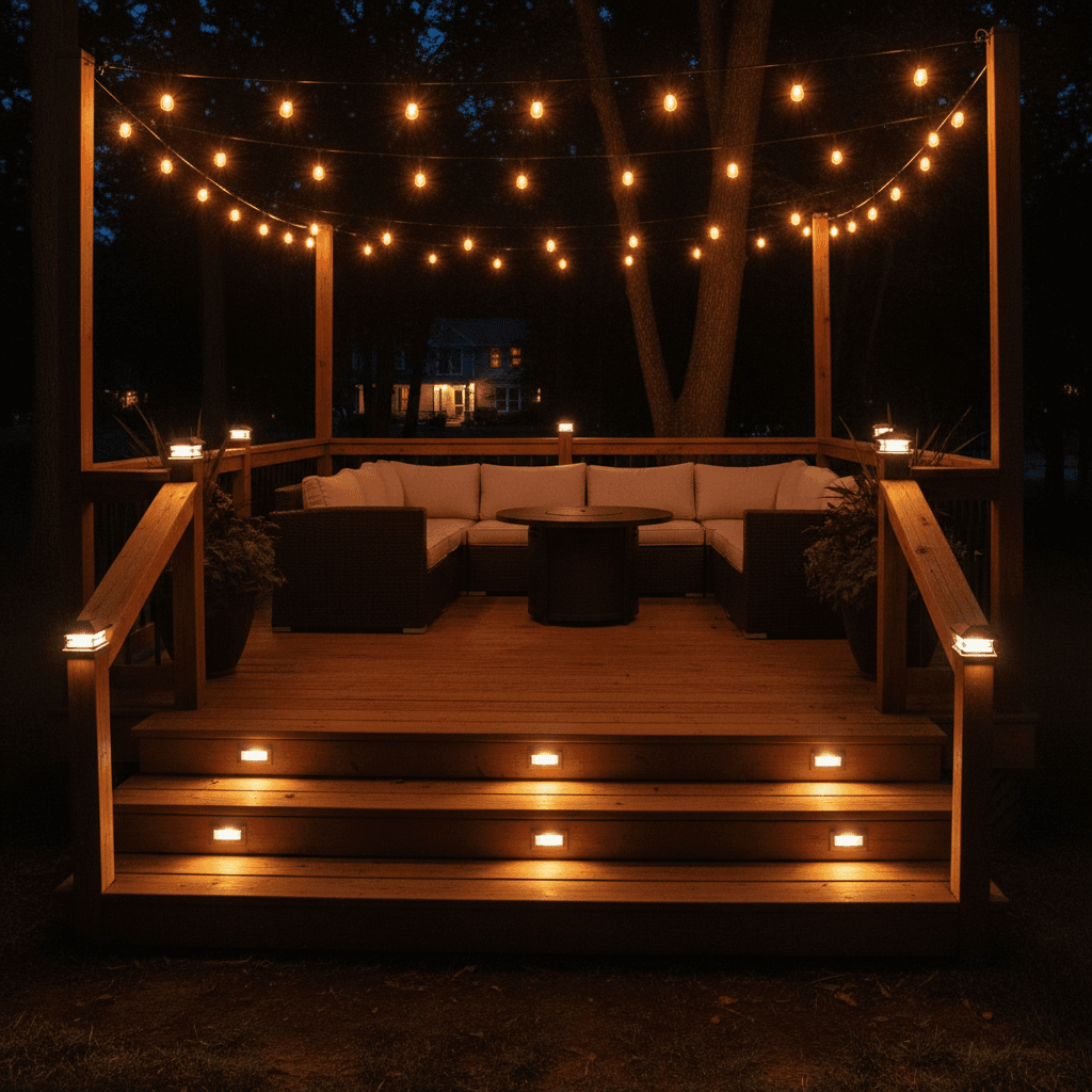 Deck and patio LED lighting