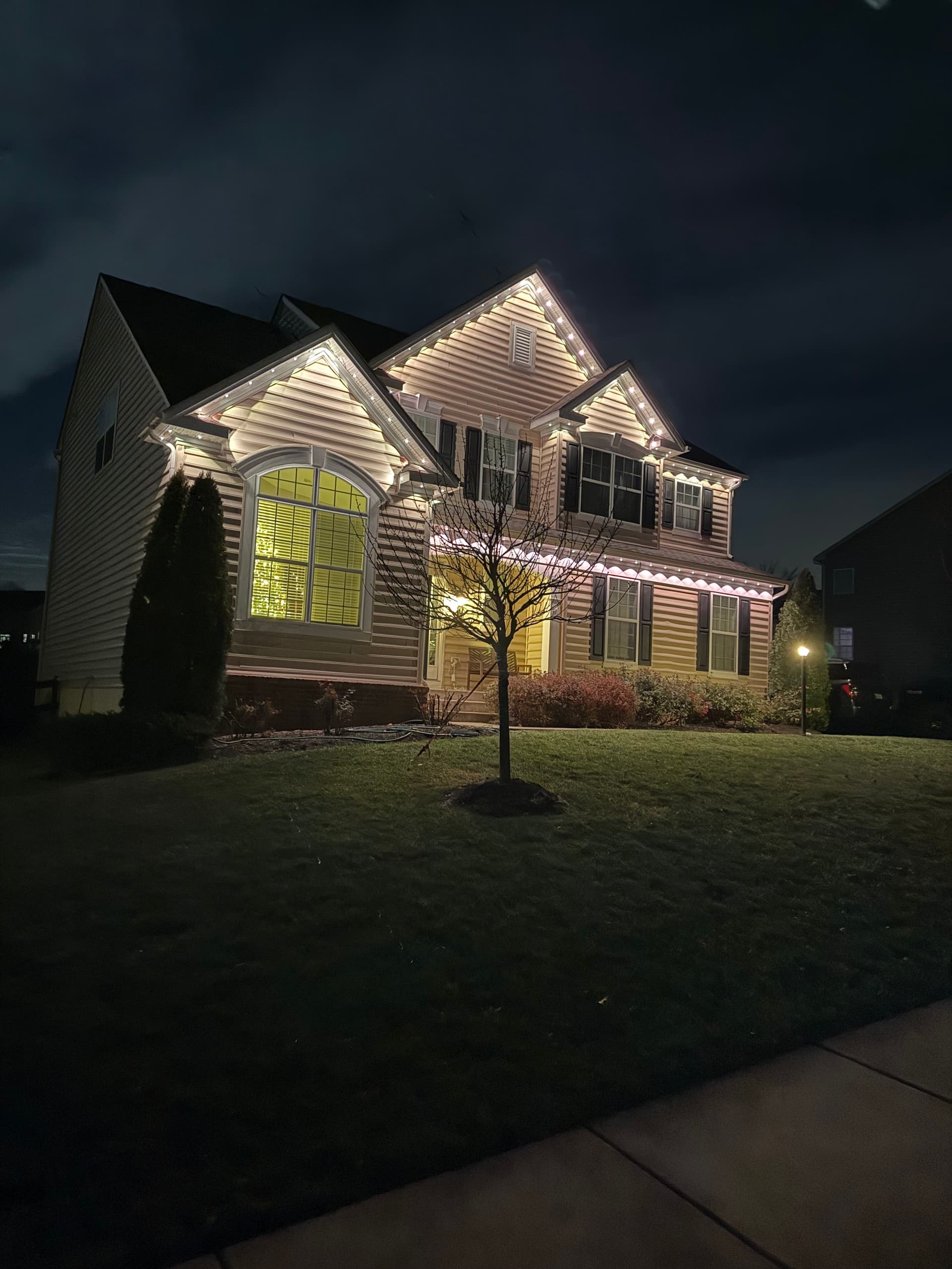 Permanent outdoor light