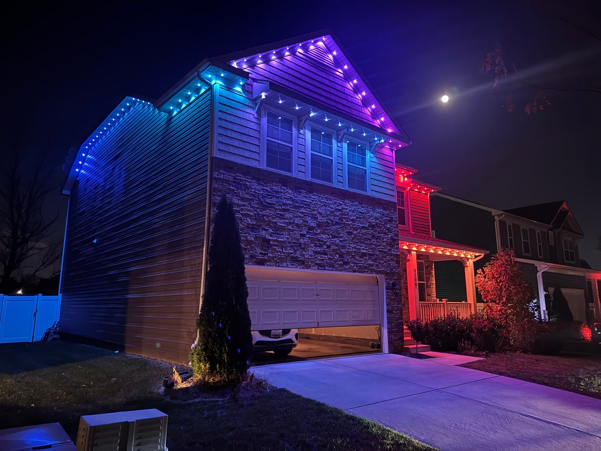 Permanent outdoor light